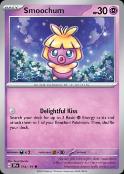 Surging Sparks Smoochum #75 card