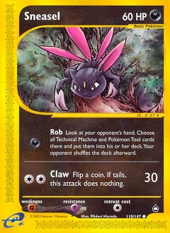 Aquapolis Sneasel #110 card