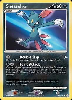 Diamond & Pearl Sneasel #100 card