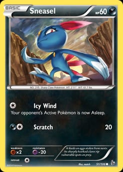 Flashfire Sneasel #51 card