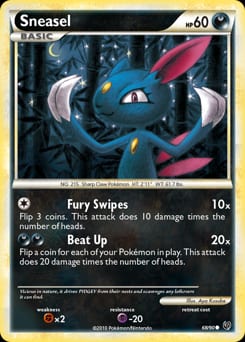 HS—Undaunted Sneasel #68 card