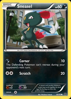 Next Destinies Sneasel #69 card