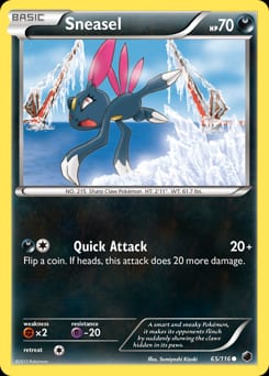 2013 Plasma Freeze Sneasel #65