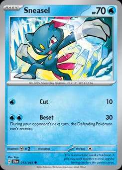 Shrouded Fable Sneasel #13 card