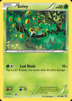 Legendary Treasures Snivy #6 card