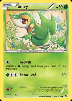 Legendary Treasures Snivy #RC1 card