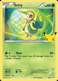 McDonald's Collection 2021 Snivy #5 card