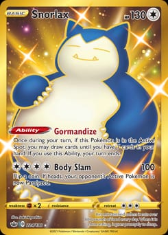 2021 Chilling Reign Snorlax #224 card
