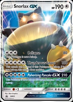 SM Black Star Promos Snorlax-GX #SM05 card