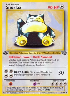 Jungle Snorlax #27 card