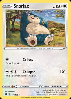 2020 Rebel Clash Snorlax #141 card
