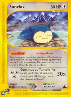 Skyridge Snorlax #100 card