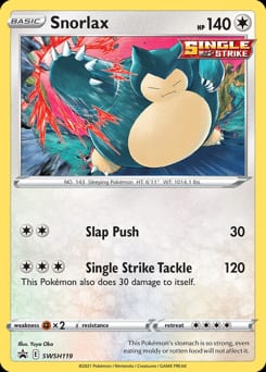 2019 SWSH Black Star Promos Snorlax #SWSH119 card