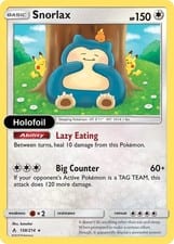 2019 Unbroken Bonds Snorlax #158 card