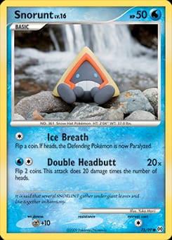 2009 Arceus Snorunt #75 card