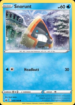 Chilling Reign Snorunt #35 card
