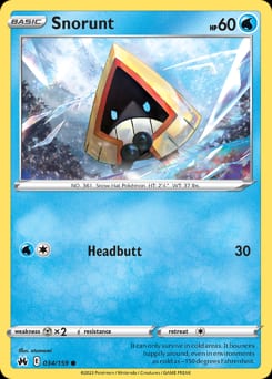 Crown Zenith Snorunt #34 card
