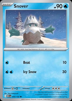 Mega Evolution Snover #35 card