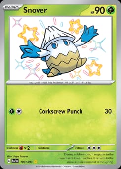 Paldean Fates Snover #100 card