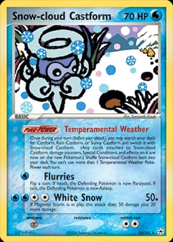 Hidden Legends Snow-cloud Castform #25 card