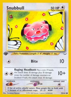 Neo Revelation Snubbull #55 card