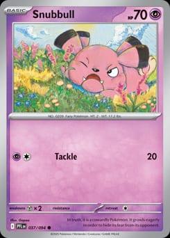 2025 Phantasmal Flames Snubbull #37 card