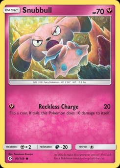 Sun & Moon Snubbull #90 card
