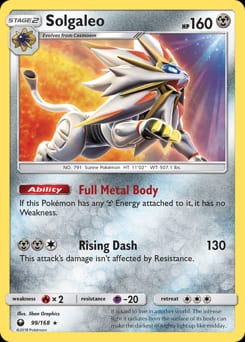 Celestial Storm Solgaleo #99 card