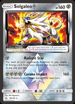 Ultra Prism Solgaleo ◇ #89 card