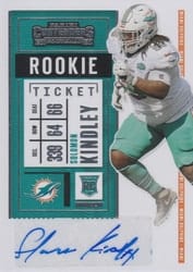 2020 Panini Contenders Base Set Solomon Kindley #228 card
