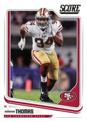 2018 Score Base Set Solomon Thomas #288 card