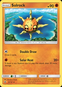 Burning Shadows Solrock #69 card