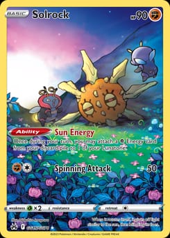 Crown Zenith Galarian Gallery Solrock #GG15 card