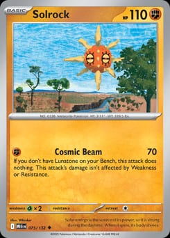Mega Evolution Solrock #75 card