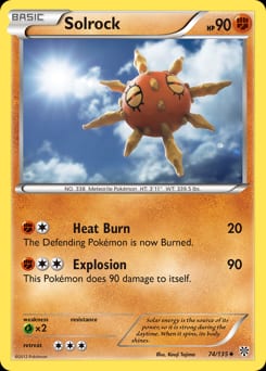 Plasma Storm Solrock #74 card