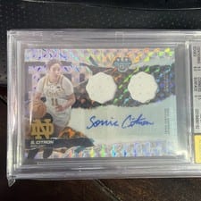 Sonia Citron 2024-25 Bowman's Best University Prospect Dual Relic Autographs card