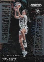 2025 Panini Prizm WNBA Fireworks Sonia Citron #15 card