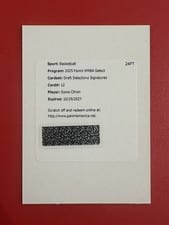 Sonia Citron 2025 Panini Select WNBA Draft Selections Signatures card
