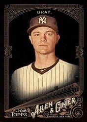 2018 Topps Allen & Ginter X Base Set Sonny Gray #109 card