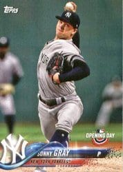 2018 Topps Opening Day Base Set Sonny Gray #177 card