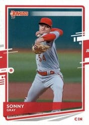 2020 Donruss Base Set Sonny Gray #201 card