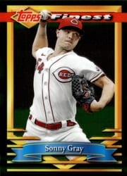 2021 Finest Flashbacks Base Set Sonny Gray #48 card