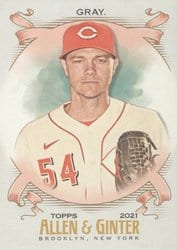 2021 Topps Allen & Ginter Base Set Sonny Gray #230 card