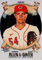 2021 Topps Allen & Ginter Chrome Base Set Sonny Gray #230 card