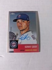2022 Topps Chrome Platinum Anniversary Autographs Sonny Gray #CPA-SG card