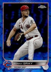 2022 Topps Chrome Sapphire Edition Base Set Sonny Gray #45 card