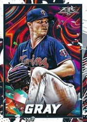 2022 Topps Fire Base Set Sonny Gray #91 card