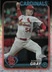 2024 Topps Chrome Logofractor Edition Base Set Sonny Gray #143 card