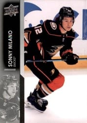 2021-22 Upper Deck Base Set Sonny Milano #503 card