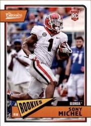 2018 Panini Classics Base Set Sony Michel #218 card